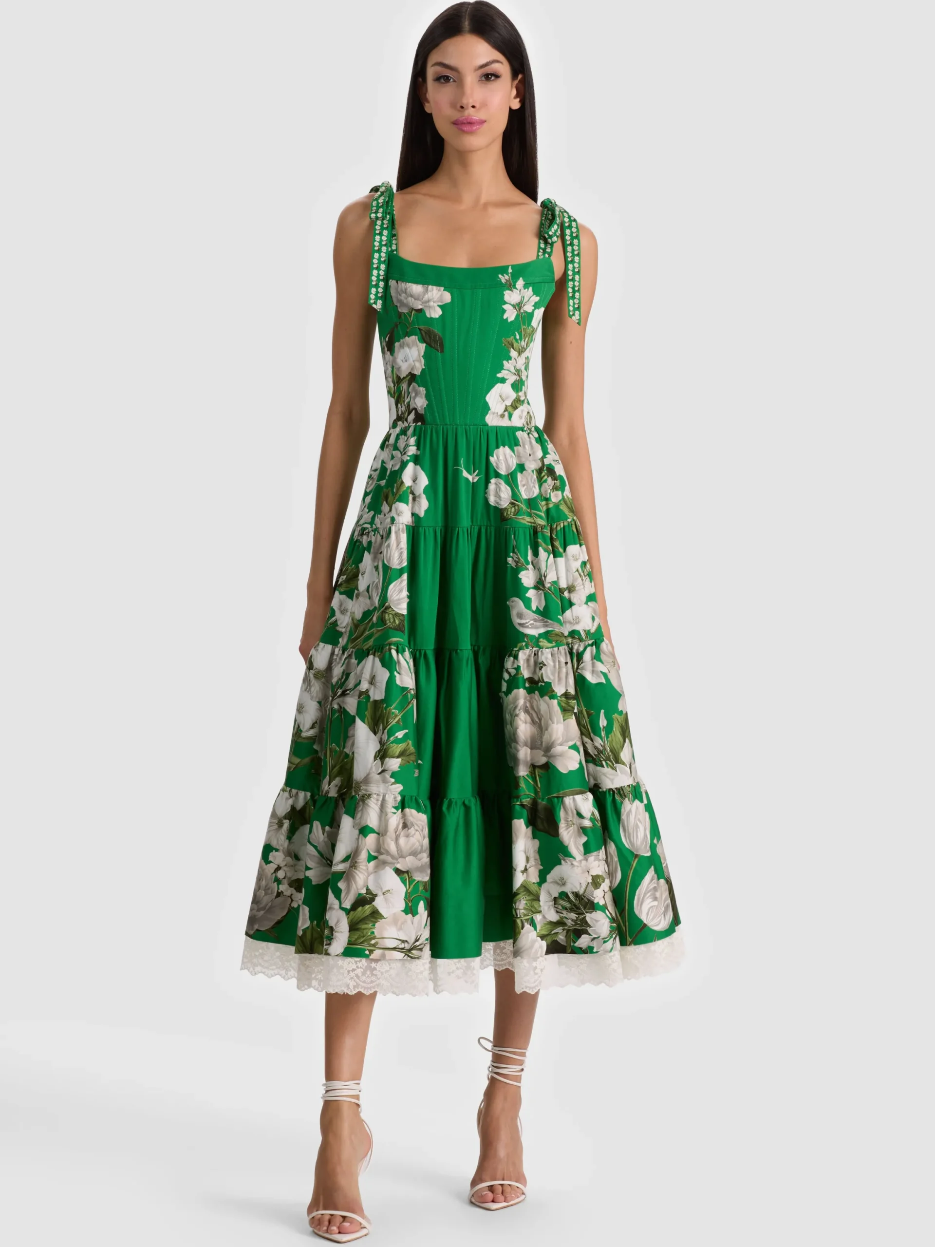 ROSALEE BUSTIER MIDI DRESS