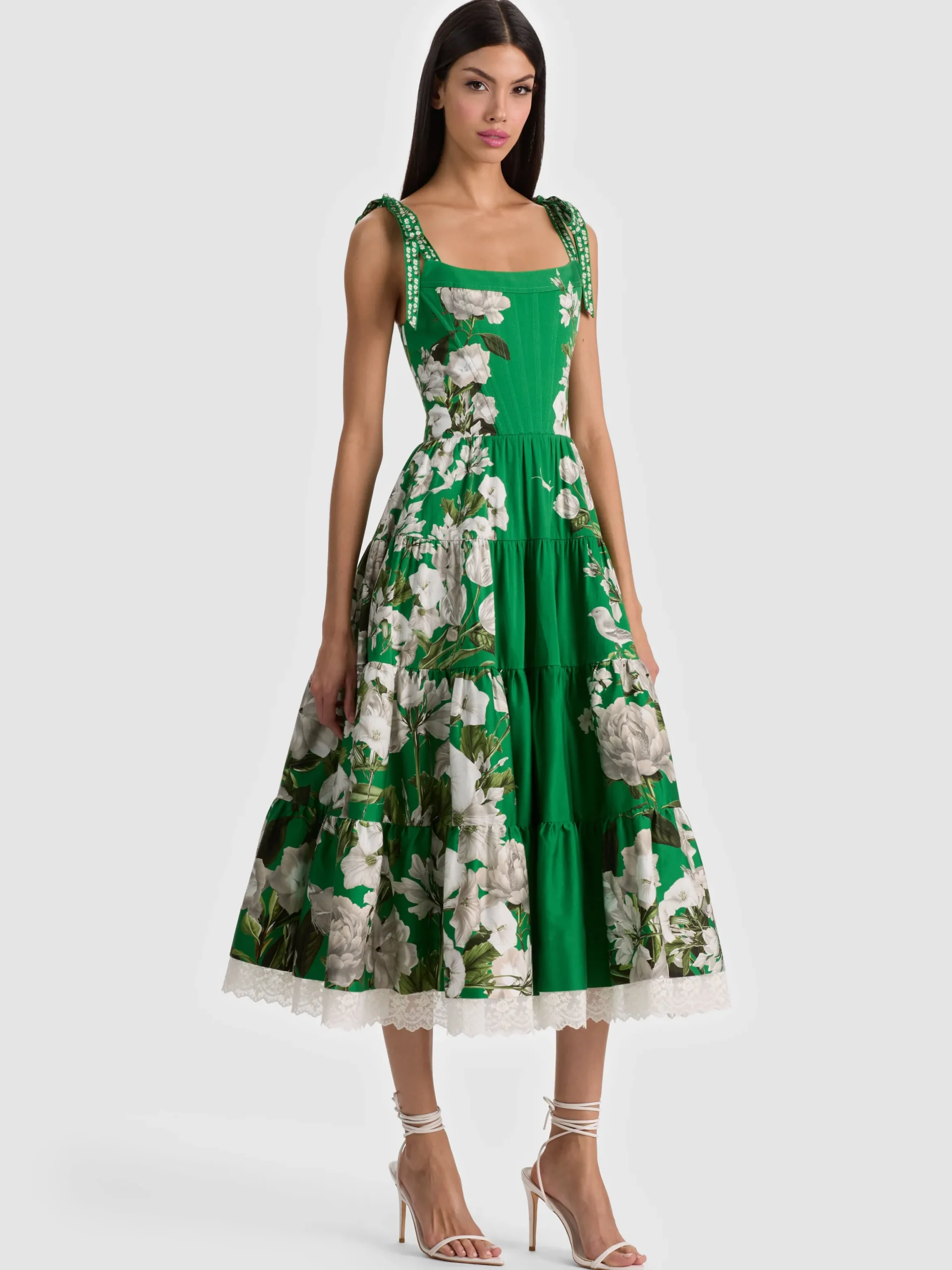 ROSALEE BUSTIER MIDI DRESS