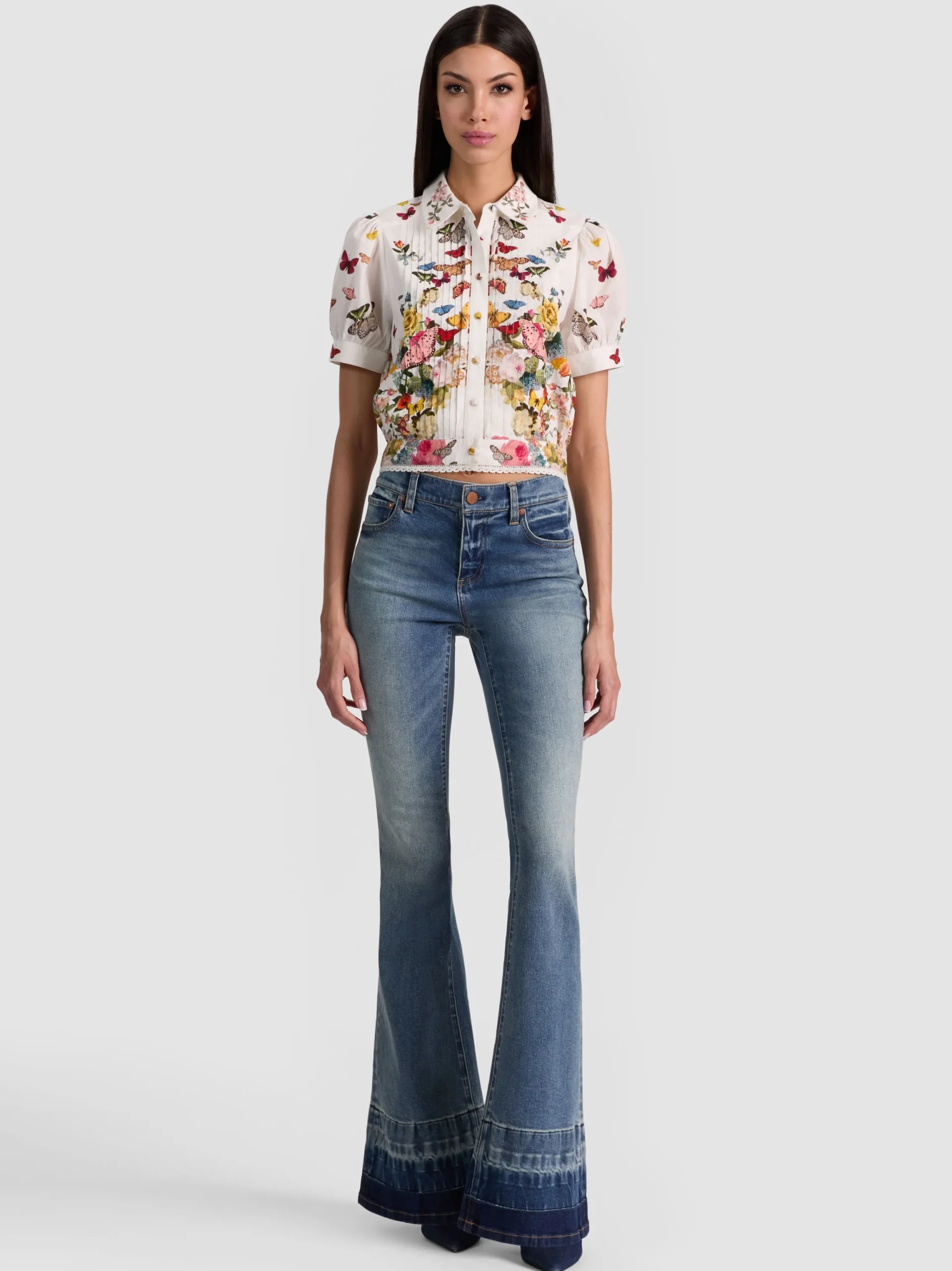 ROSIE CROPPED BUTTON DOWN