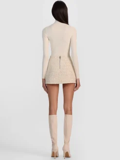 RUBI EMBELLISHED TWEED MINI SKIRT