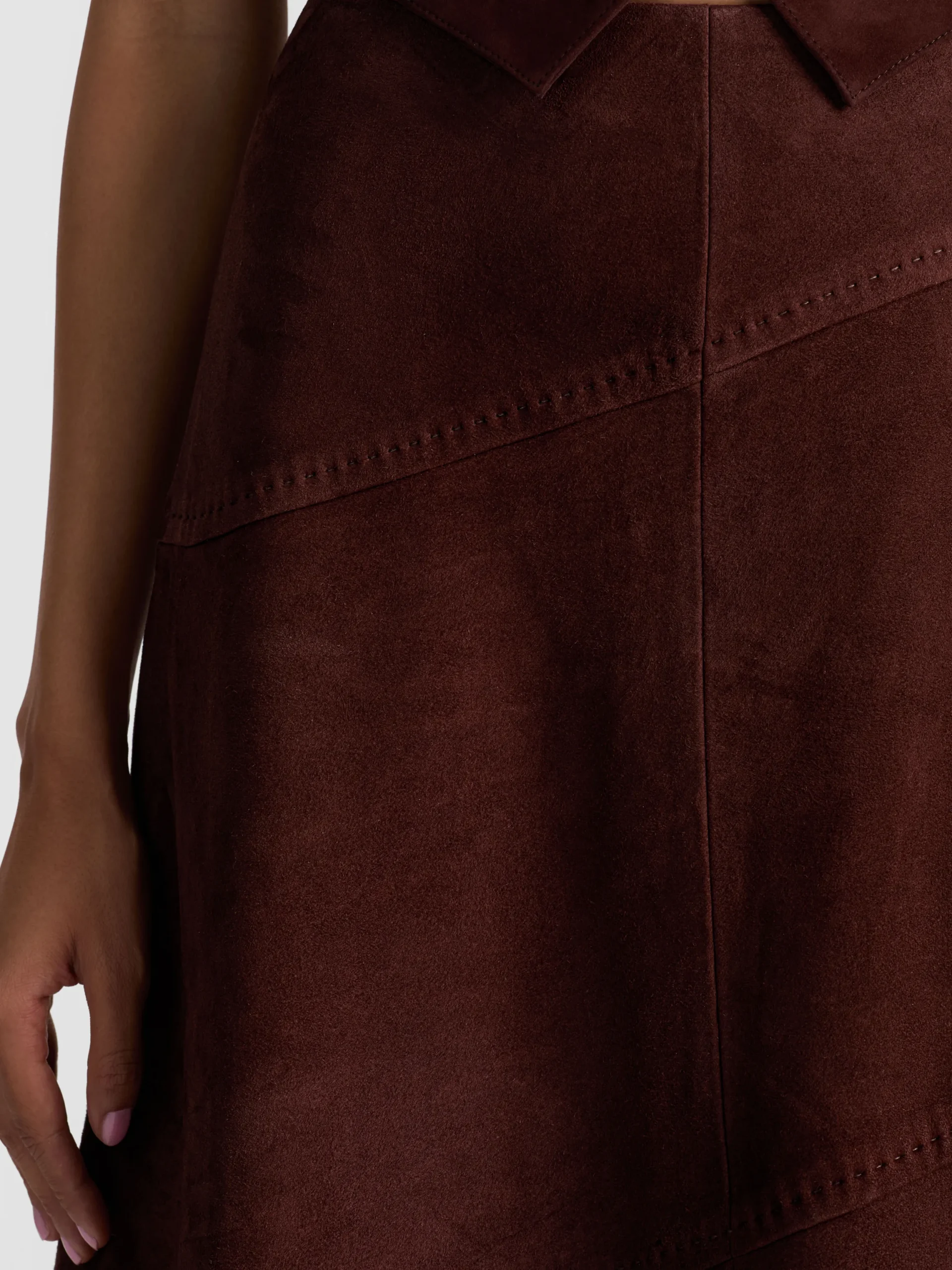 SOSIE SUEDE MIDI SKIRT
