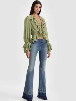 TENNEY CROPPED BLOUSE