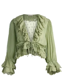 TENNEY CROPPED BLOUSE