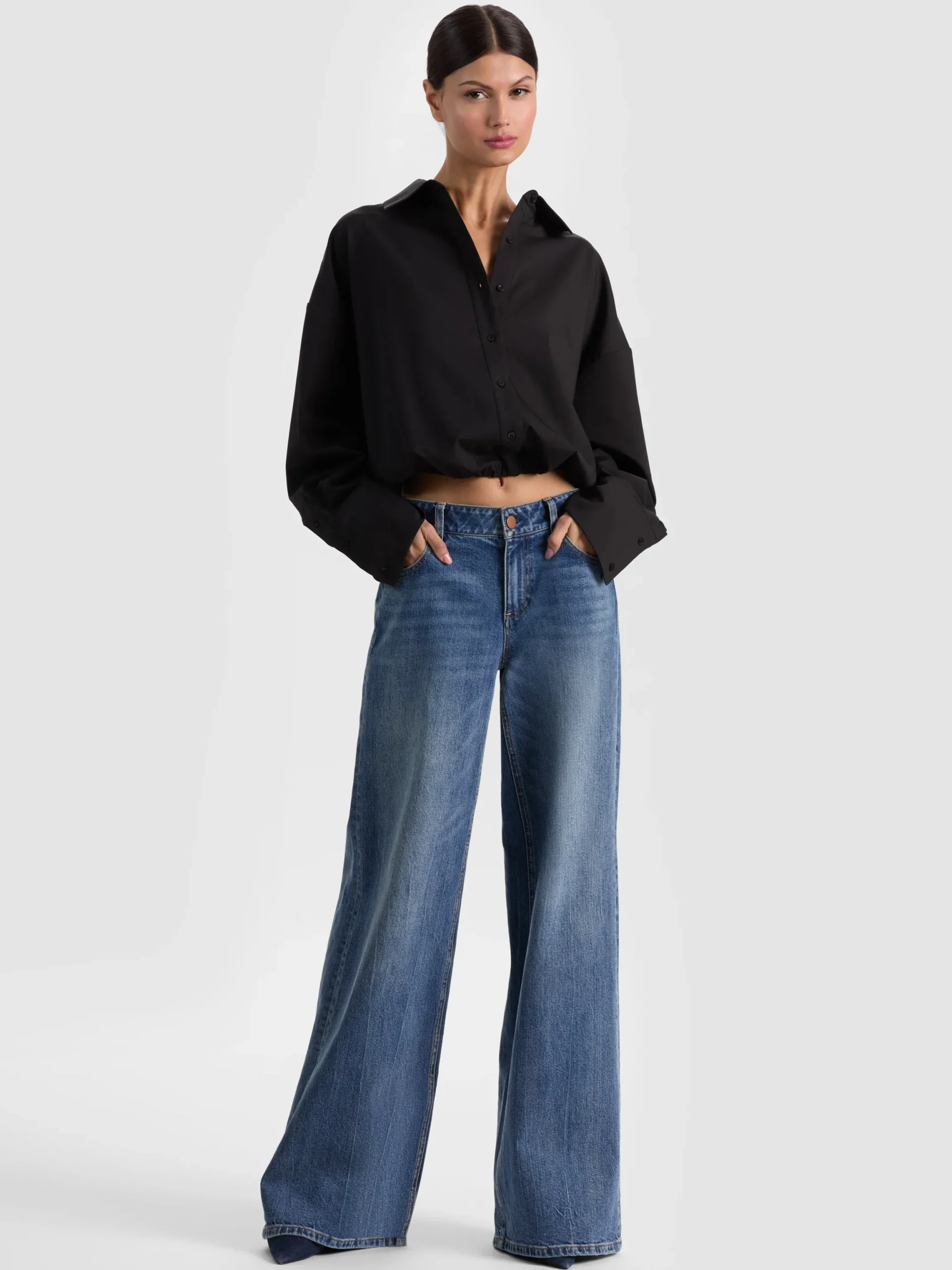 TOBIE CINCHED BUTTON DOWN